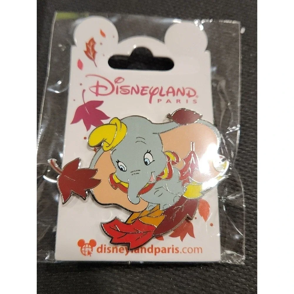 Disney Pin Dumbo Fall Leaves Leaf Autumn Elephant Paris Exclusive DLP 00034‎